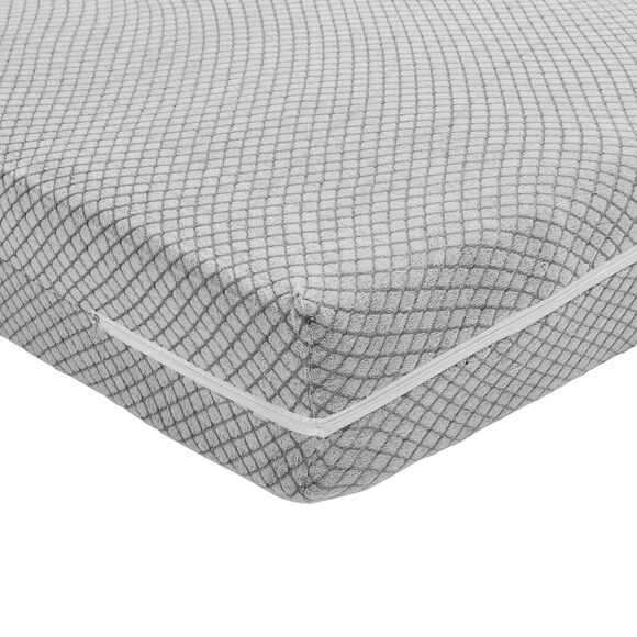 Housse de protection de matelas jacquard épais (gris)