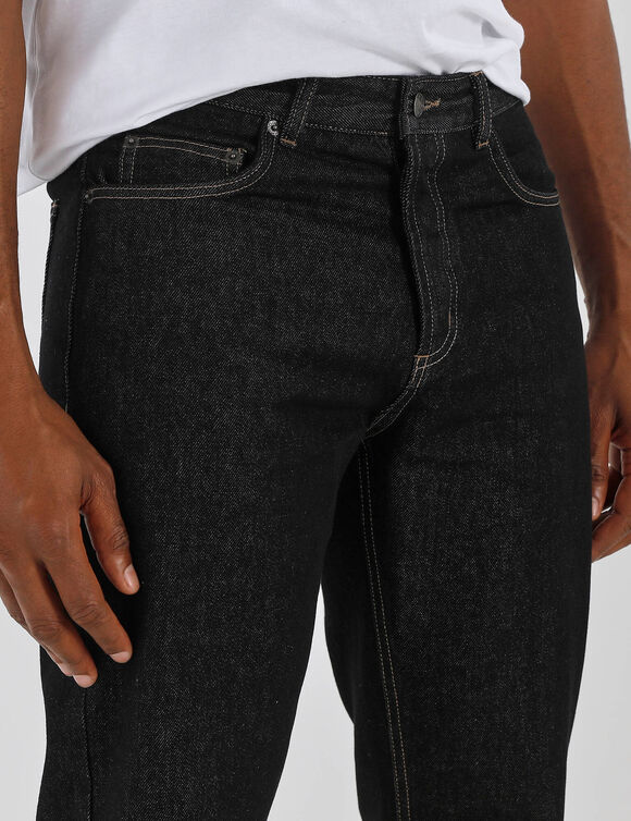 Jean droit basique 100% coton - L28 (black)