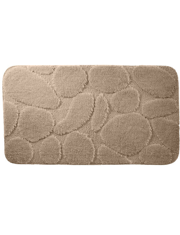 Badtapijtje met keitjesmotieven (zandkleur)