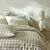Bedlinnen Lou met ruitenprint - in katoen (beige)