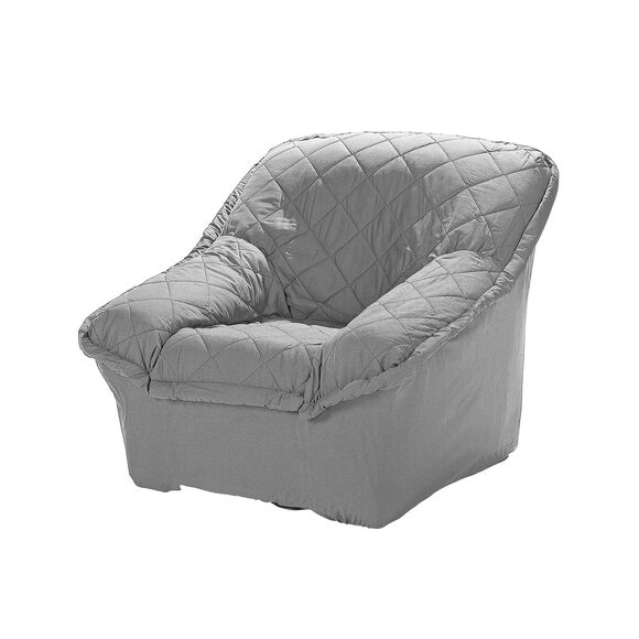 Housse pr&eacute;form&eacute;e matelass&eacute;e - fauteuils et canap&eacute;s (gris perle)