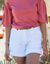 Verstelbare bermuda/short (wit)