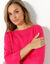 Pull col bateau manches 3/4, toucher doux (rose fuchsia)