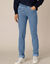 Rechte 'ultracomfortabele' jeans met elastische taille (DARK BLEACHED)