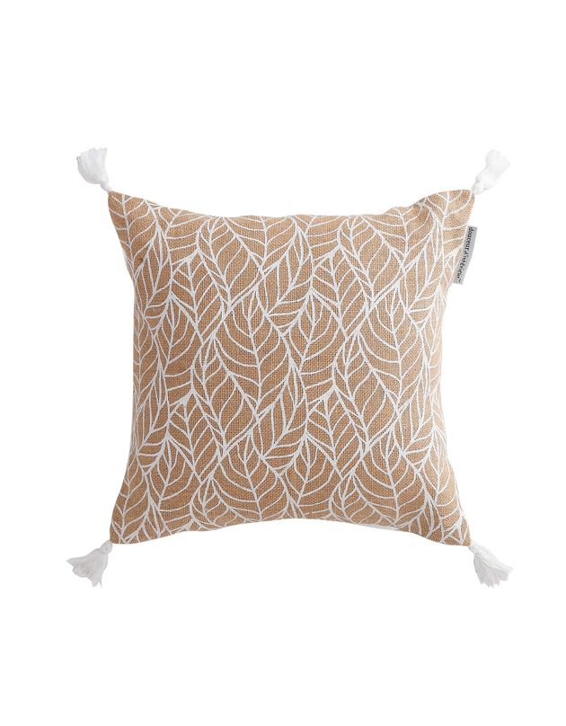Coussin en jute (blanc)