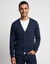 Gilet boutonn&eacute; manches longues (marine)