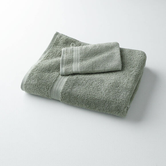 Collection serviettes de bain unies - confort moelleux 420 g/m&sup2; (tilleul)