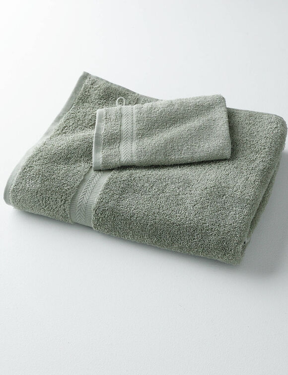 Collection serviettes de bain unies - confort moelleux 420 g/m&sup2; (tilleul)