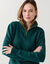 Pull col camionneur zipp&eacute;, maille moelleuse (vert &eacute;meraude)