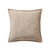 Effen kussen van ribfluweel (beige)