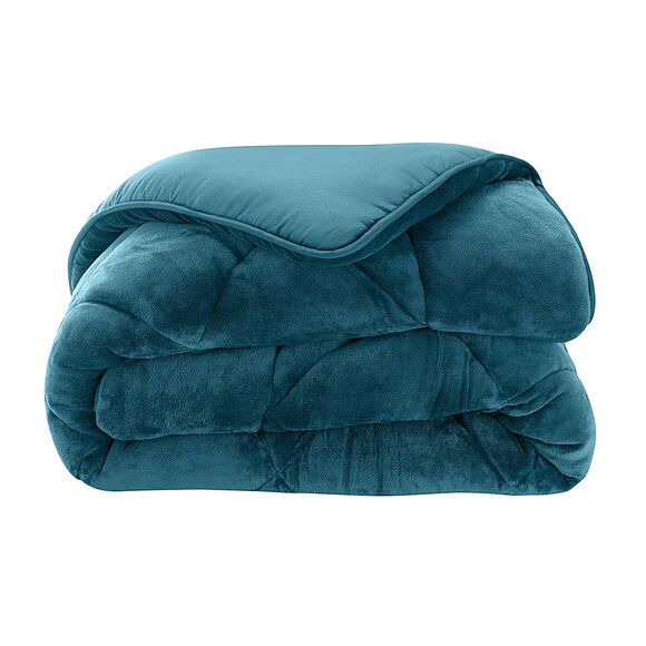 Dubbelzijdig synthetisch dekbed, 600 g/m&sup2; (eendengroen)
