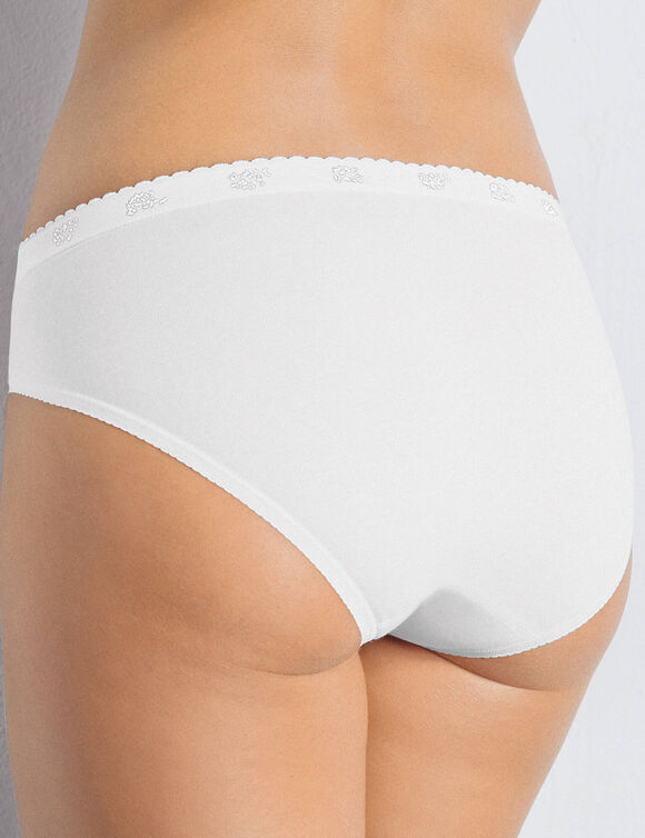 Culotte ta&iuml; Chic, lot de 3 achet&eacute;es + 1 GRATUITE (1) (blanc)
