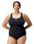 Maillot de bain 1 pi&egrave;ce Medalist sp&eacute;cial grande taille (noir)