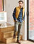 Pantalon droit 5 poches twill coton extensible (kaki)