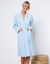 Peignoir mixte adute &eacute;ponge bouclette 1er prix (bleu)
