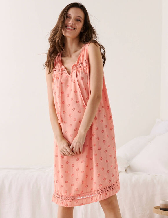 Nachthemd met pompons (roze)