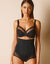 Soutien-gorge grand maintien en maille sculptante - avec armatures (noir)