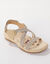 Wandelsandalen met elastische scratchriempjes (beige)