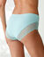 Maxislip in effen stretchkatoen en kant - set van 3 (blauw + marine + groen)