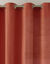 Rideau bachette uni tamisant oeillets (terracotta)