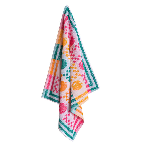 Essuie-mains éponge petite taille Pommes du verger - lots (multicolore)