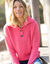 Pull col camionneur, maille anglaise toucher doux (corail)