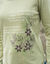 T shirt manches longues imprim&eacute; fleuri (vert tilleul)