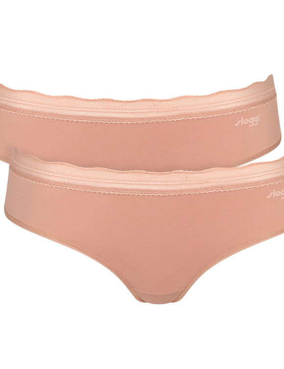 Culotte hipster Go Blush - lot de 2 (peau)