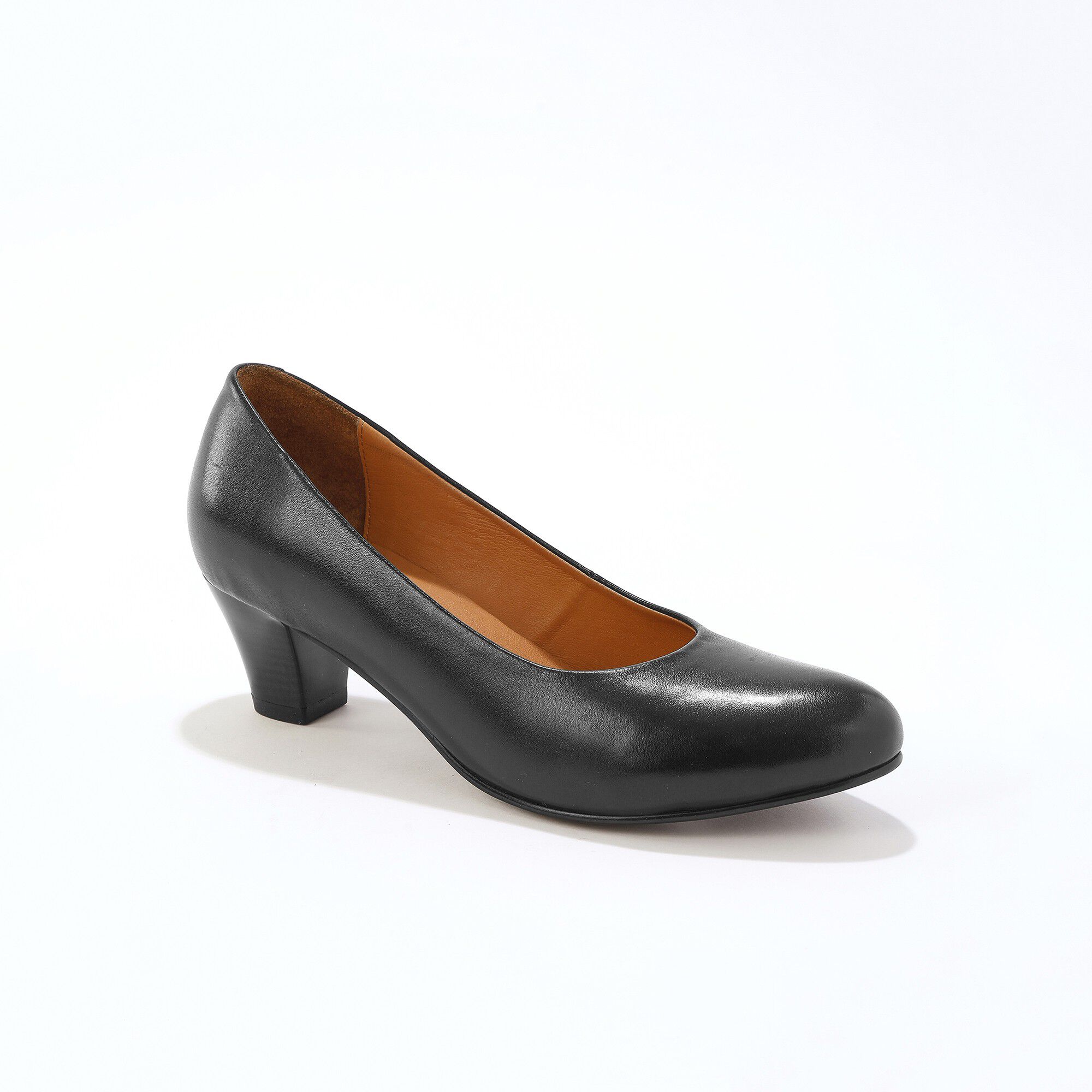 Leren pumps - zwart | Blancheporte