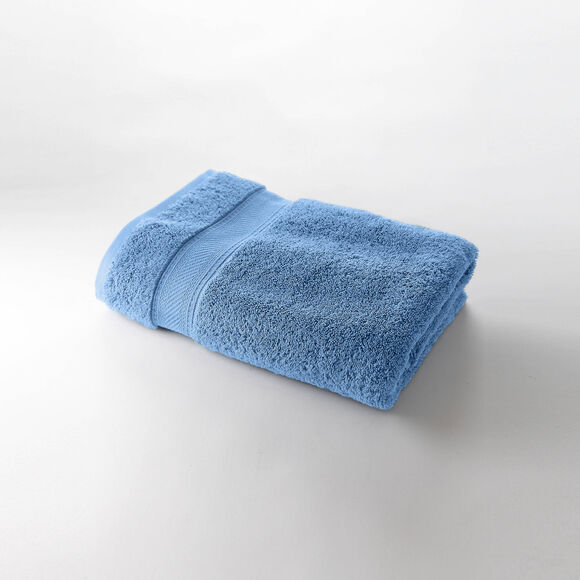 Collection serviettes de bain unies 540g/m2 confort luxe  (bleu jean)