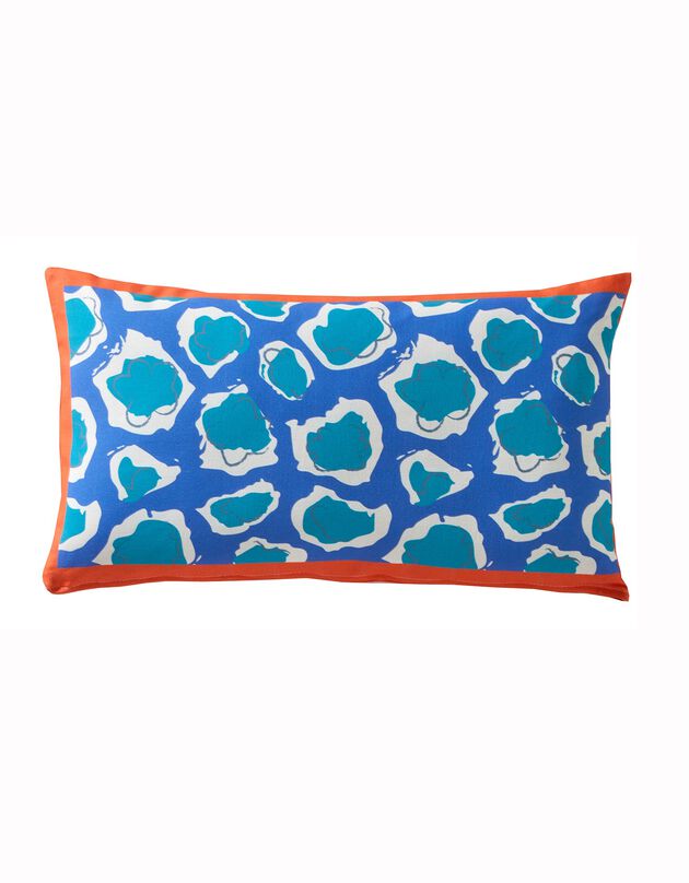 Housse de coussin, collection "Odette Lepeltier" - lot de 2 (bleu / vert)