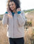 Waterdichte parka met rits en kap (beige)