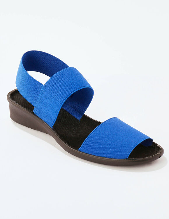 Sandales élastiquées (blauw)