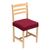 Housse chaise unie extensible - housse intégrale ou assise seule (bordeaux)