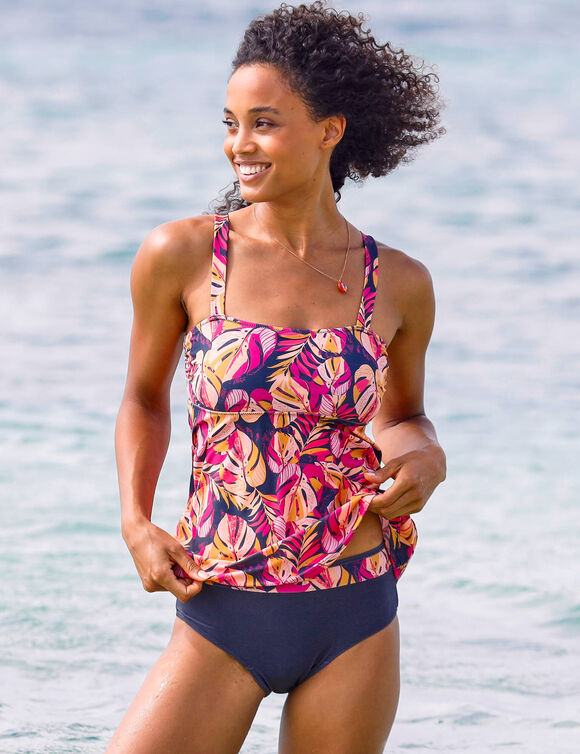 Bas de maillot de bain forme maxi Baracoa (gris / orange)