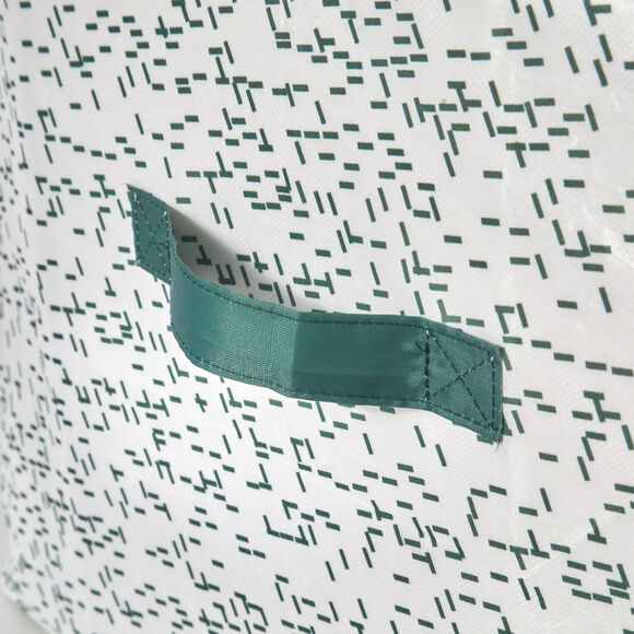 Housse de rangement imprim&eacute; graphique (blanc / vert)