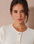 Cardigan met knoopsluiting en zakken, fantasietricot (ecru)