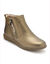 Boots met dubbele rits - verwijderbare comfortzool PÉDICONFORT (goudbruin)