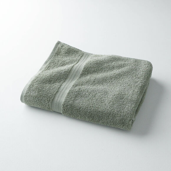 Collection serviettes de bain unies 420 g/m2 confort moelleux (tilleul)