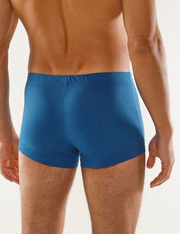 Boxer 100% coton - lot de 4 (bleu + marine + vert)