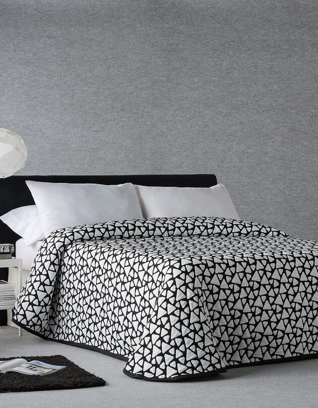 Couvre-lit jacquard Onix (noir)