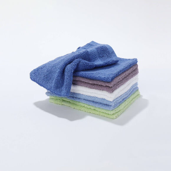 Gants de toilette coloris assortis - lots (multicolore)