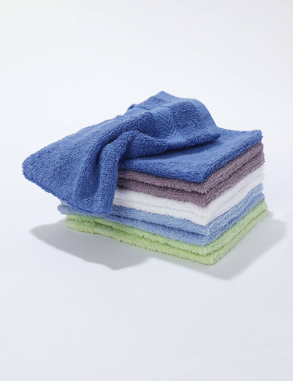 Gants de toilette coloris assortis - lots (multicolore)