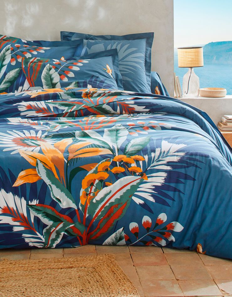 Linge de lit Solange - coton, marine Linge de lit Solange - coton, marine, hi-res image number 0