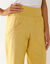 Bloezende broek met elastische taille, linnen-katoen (oker)