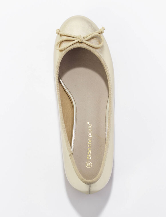 Platte ballerina's (goudkleurig)