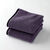 Serviettes de bain finition broderie fantaisie - 420g/m2 (aubergine)