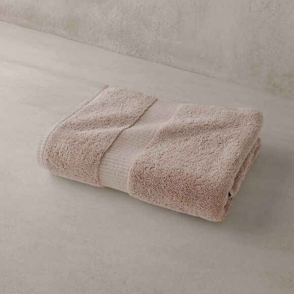 Collection serviettes de bain unies - gamme premium 640g/m&sup2; (noisette)