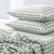 Linge de lit Lou en flanelle imprim&eacute;e (kaki clair)