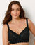 Soutien-gorge dentelle avec armatures - minimiseur (noir)